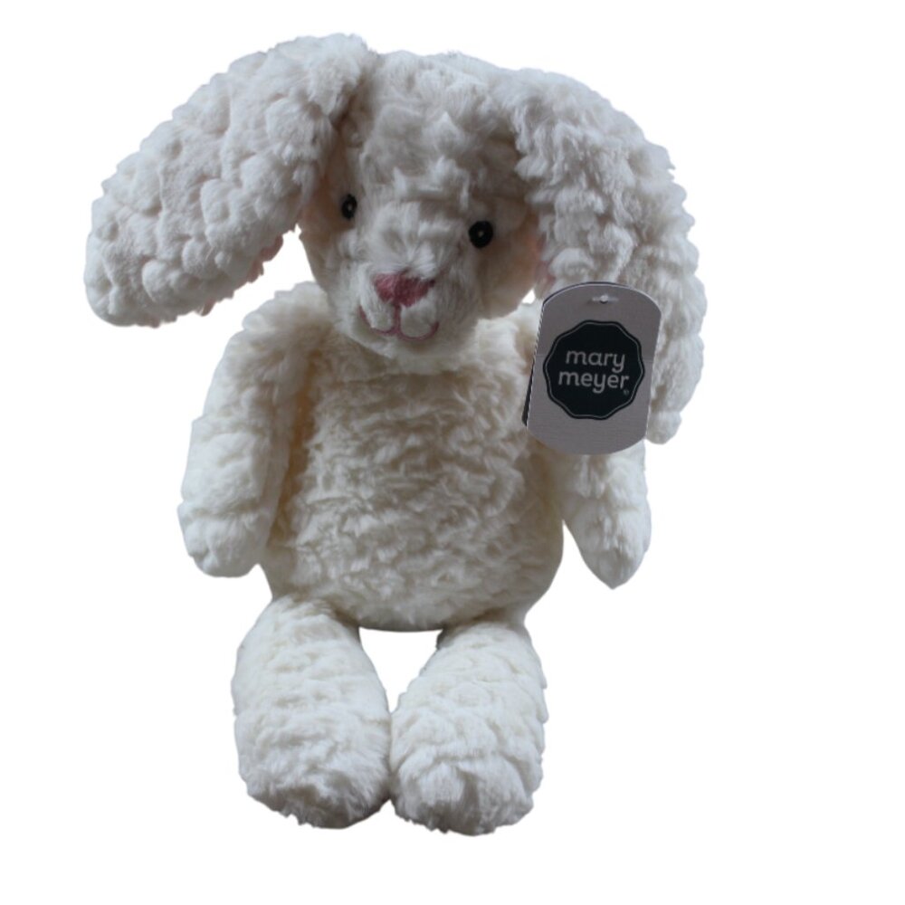Mary Meyer Bunny Plush Ivory Pink Stuffed Animal Toy 11" Lovey Baby Rabbit NWT